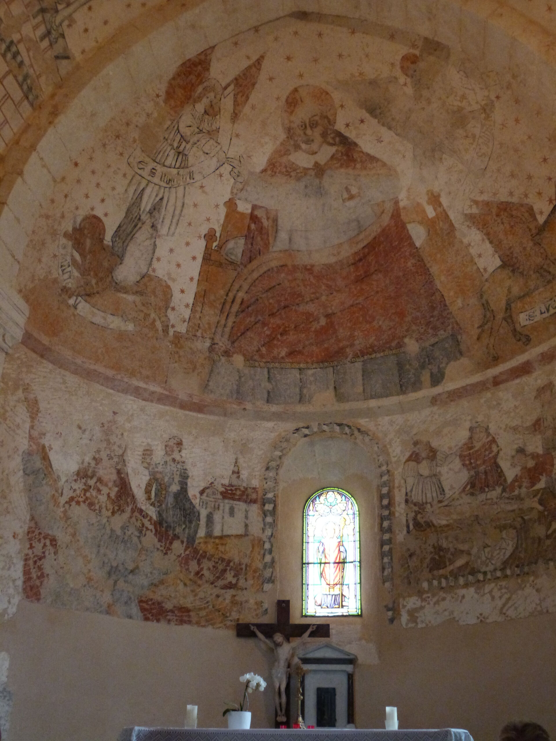 Église romane et peinte de Saint-Méard de Dronne