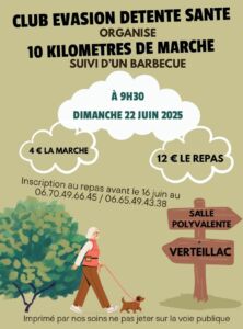 10km marche Verteillac 22 juin