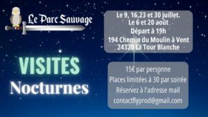 Parc Sauvage visites nocturnes