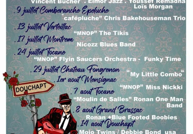 Affiche Douchapt Blues 2025