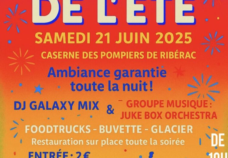 Bal de l'été Pompiers Ribérac 21 juin