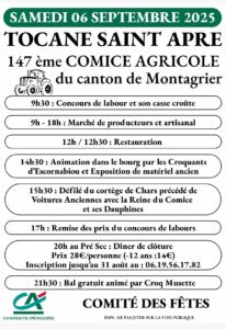 Comice agricole Tocane 6 septembre