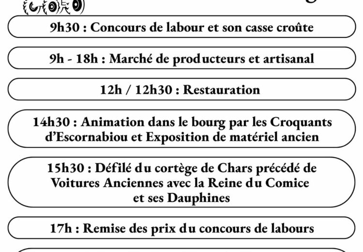 Comice agricole Tocane 6 septembre