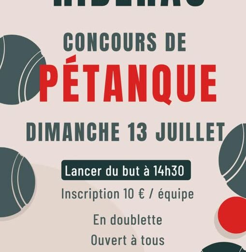 Concours pétanque 13 Juillet
