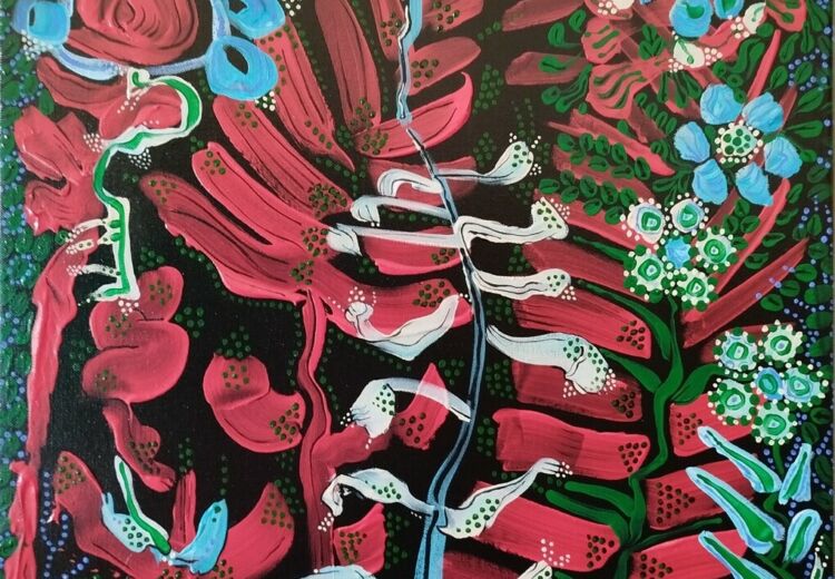 Fleurs de nuit, AT 70x50cm 2025