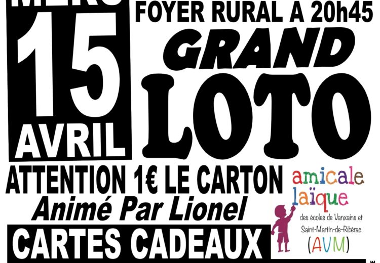 LOTO ST MARTIN 15 avril