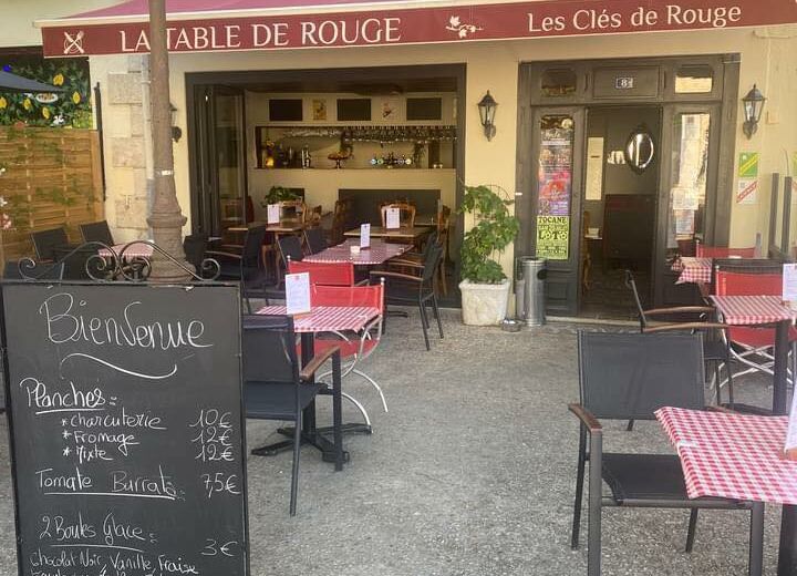 La table de rouge