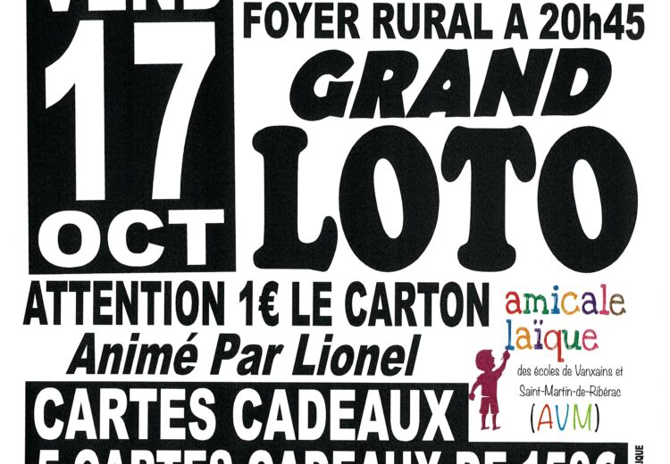 Loto St Martin de Ribérac