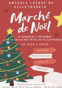 Marché de Noël villetoureix 7 décembre