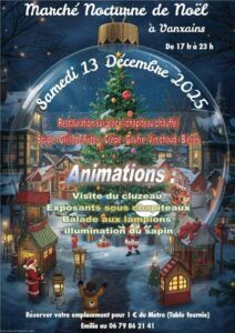 Marché noël nocturne Vanxains 13.12