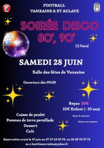 Soirée disco 28 juin