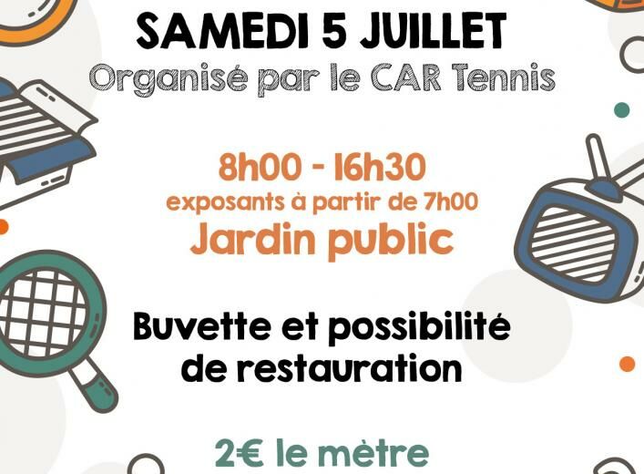 Vide grenier CAR Tennis