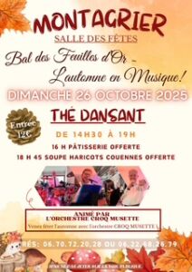 Montagrier Thé dansant 26 octobre
